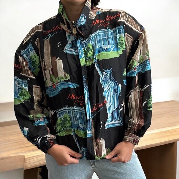 FUDA International New York Silk Jacket Vintage 1X - Picture 3 of 6